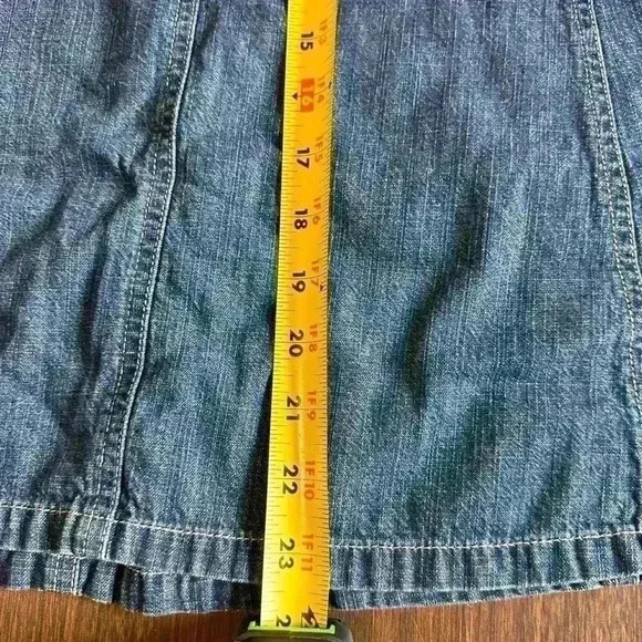Vintage Denim LLBean Womens Size 14 Skirt. Zipper/eye Hook Closure. No Pockets. - Picture 7 of 7